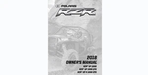 2018 Polaris RZR XP 1000, RZR XP 1000 EPS and RZR XP 4 1000 EPS Owner's Manual - Bild 1 von 8