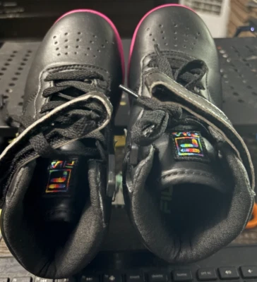 Fila Kids Vulc 13 3FM01821-44-044 Negro Rosa Zapatos Informales Tenis Talla 11 1/2 Foto 1 de 4