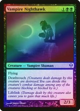 Vampire Nighthawk FOIL Zendikar PLD Black Uncommon MAGIC MTG CARD ABUGames