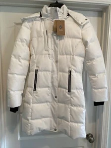 WANTDO Damen Gr. Small Ski Parka Ivory Puffer Jacke mit abnehmbarer Kapuze NEU - Bild 1 von 10