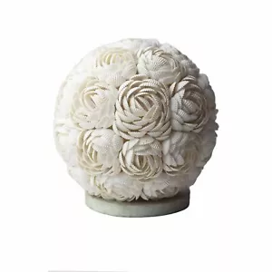 Boho Sea Shell Lamp Rose Globe 20cm Boho Seashell Lamps - Picture 1 of 2