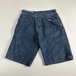 Southpole Vintage Y2K Loose Baggy Fit Jean Denim Shorts Measures 32 Blue - Picture 1 of 7