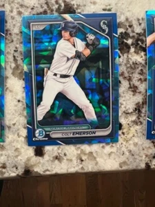 2024 BOWMAN CHROME SAPPHIRE DRAFT CARD SEATTLE MARINERS COLT EMERSON #BDC-15 - Picture 1 of 1