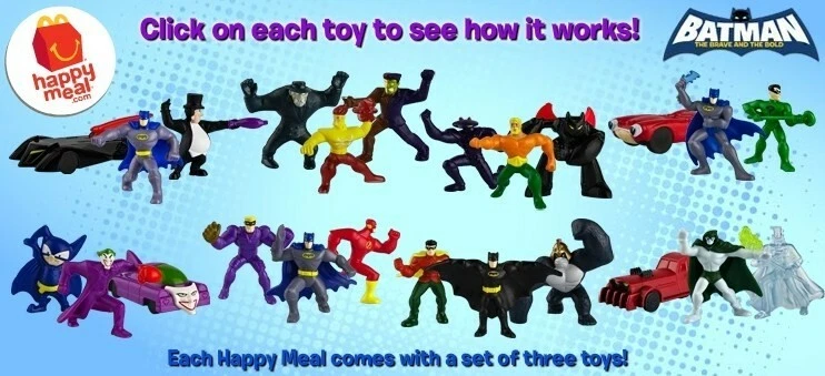 Batman The Brave and the Bold McDonalds Happy Food Toys 2011 - U-Pick Foto 1 de 1