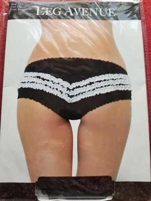 Panty trasero con volantes en contraste Leg Avenue talla S/M  Foto 1 de 3