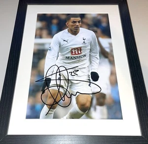 AARON LENNON SPURS FOOTBALL LEGEND SIGNED AUTOGRAPHED DISPLAY COA - Picture 1 of 1