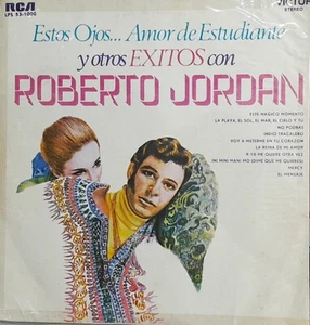 ROBERTO JORDAN ESTOS OJOS AMOR DE ESTUDIANTE ...DISCO LP VINYL RARO COLOMBIA - Picture 1 of 4