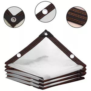 Polythene Sheeting Curtain Screen Tent Rain Plastic Cover Eyelet Every 1m Home - Foto 1 di 10