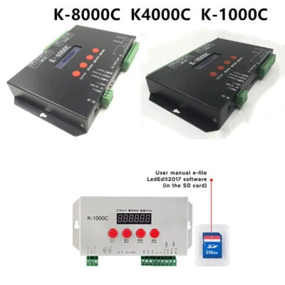 programmable Contorller K-1000C K-8000C for WS2811 WS2818 2813 ws2812B led strip - Image 1 of 4
