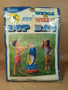 Vtg What & Willie Bop Bag 1980s Inflatable Punching Spray Water Toy - Picture 1 of 12