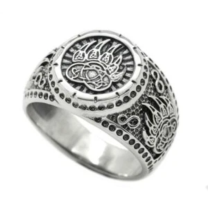 Bear Paw Bear Claw Indian Tribe Men's Ring Sterling Silver 925 - Picture 1 of 9