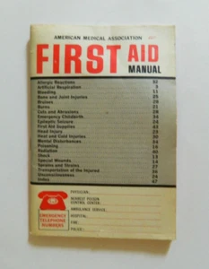 Vintage 1963 American Medical Association Erste Hilfe Handbuch Booklet - Bild 1 von 5