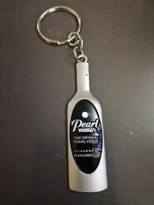 Llavero de metal liso botella de vodka perla nuevo en paquete - Imagen 1 de 4
