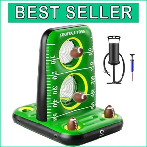 Portable Inflatable Football Toss Game - Perfect for Pool, Lake or Beach Fun - Picture 1 of 9
