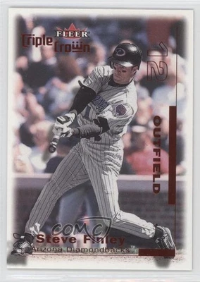 2001 Fleer Triple Crown Batting Average Red /280 Steve Finley #86 - Image 1 of 2