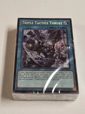 Triple Tactics Thrust CH01 Secret Rare Alt Art Yugioh The Chronicles Deck SEALED - Image 1 of 4