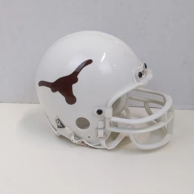 Riddell Texas Longhorns Mini Football Helmet White Burnt Orange Horns Logo NCAA - Image 1 of 4