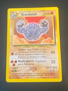 CARTE POKEMON GRAVALANCH 30/64 FR PEU COMMUNE NEO REVELATION - TBE - Picture 1 of 10