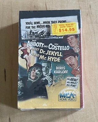 ABBOTT & COSTELLO MEET DR. JEKYLL & MR. HYDE (1953) Sealed Betamax MCA Rainbow - Image 1 of 4