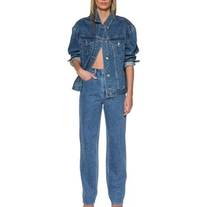 Ksubi Oversized Crystal Embellished Denim Trucker Boyfriend Jacke Gr. S - Bild 1 von 16