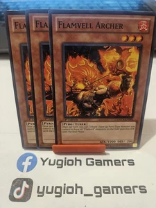 Yu-Gi-Oh Flamvell Archer X3 DREV  1st Edition Common Light Played  - Picture 1 of 1