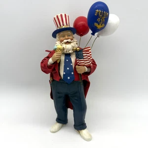 Figurina Babbo Natale KSA Kurt S Adler 4 luglio 4° bandiera patriottica W6074 - Foto 1 di 5