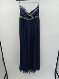 Coast Arabella Maxikleid marineblau verziert Größe 14 UK - Bild 1 von 5
