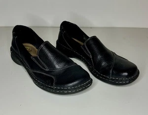 Earth Spirit Women's SZ 10 Shoes Black Leather Slip On Comfort Shoes - Picture 1 of 4
