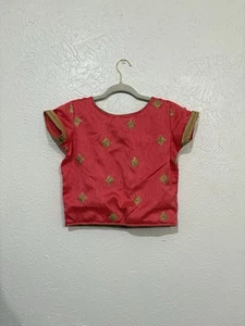 Bright RedPink And Gold Top - Picture 1 of 4