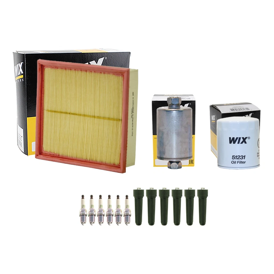 Kit de afinación Wix NGK 6 bujías y botas Kit para Jaguar XJ6 XJR 4.0 L6 RWD Foto 1 de 2