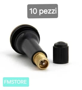 10 Valvole TR413 per pneumatici tubeless auto e moto cerchi lega e ferro - Picture 1 of 5