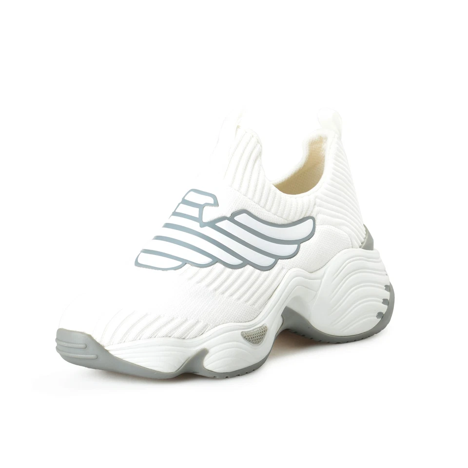 Emporio Armani EA7 Para Mujer Blanco Grifo Extraligero Moda Tenis Zapatos Foto 1 de 4