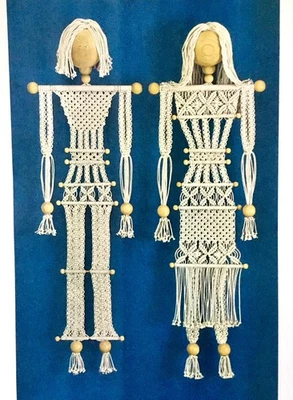VTG 1960s MACRAME How-to Article - 32p MOD Patterns JEWELRY HANGINGS HOME ++ - Image 1 of 4