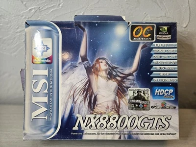 NEW Vintage MSI NX8800GTS Graphics Card 640MB 320m Overclocking DDR3 - Image 1 of 4