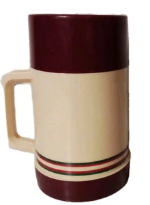 Aladdin Thermos a bocca larga formato pinta con coperchio crema / bordeaux pulito - Foto 1 di 17