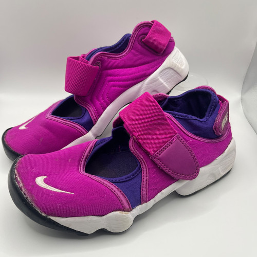 Nike Air Rift scarpe da ginnastica sandali rosa viola donna taglia UK 4 5 EU 37 5