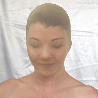 NYLON STOCKING HOOD Maske Nylonstrumpf beige für Gesicht Pantyhose Encasement - Bild 1 von 4