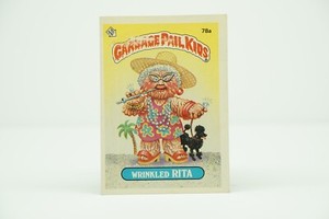 1985 Garbage Pail Kids Stickers #77a Ghastly Ashley 2nd Series VG Sharp Corners