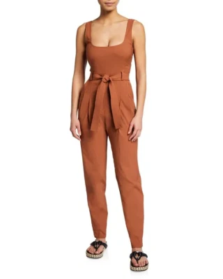 A.L.C. ALC Neve linen blend Tie Waist Jumpsuit Sz 10 women’s NWT$595 - Image 1 of 4