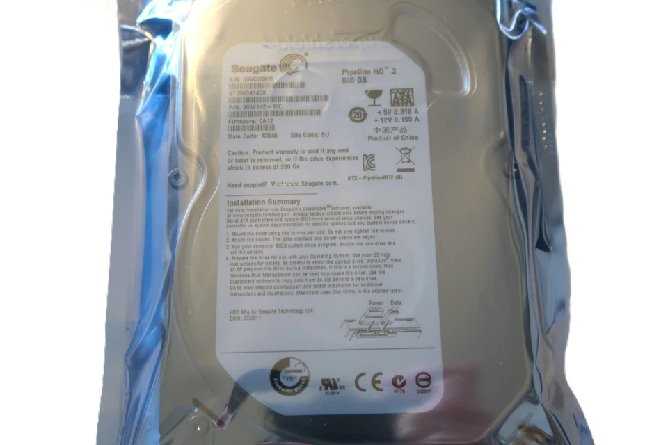 Seagate ST3500414CS 9GW142 500gb 5.9K RPM 3Gb/s 16MB 3.5" Sata HDD Hard Drive - Image 1 of 1