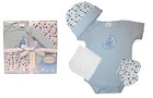 Kris X Kids Luxury Baby Mädchen Junge 4-teiliges Geschenkset Geburt Gr. 50 56
