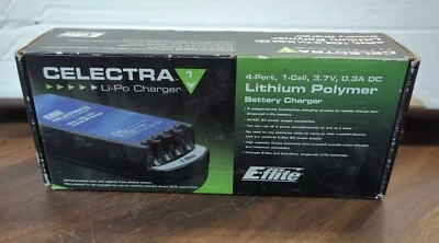 E-Flite Blade Celectra 4-Port 1S 3.7V 0.3A DC Li-Po Charger Unit Only  A18 - Image 1 of 4