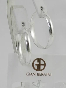 Giani Bernini Medium Polished Hoop Earrings in Sterling Silver, 35mm - Picture 1 of 3