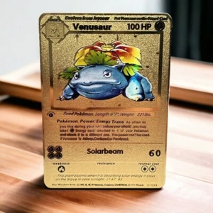 Pokémon Karte Venusaur Gold Sammlerstück/Geschenk/Display - Bild 1 von 2