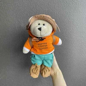 Authentic Starbucks China Camp Bear Plush Bear Toy - Picture 1 of 2