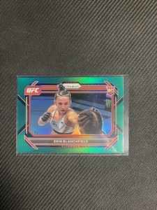 2023 Panini Prizm UFC Erin Blanchfield RC #12 Green Prizm