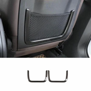 Para BMW X3 G01 X4 2018-21 ABS asiento de fibra de carbono trasero bolsa marco borde cubierta - Imagen 1 de 8
