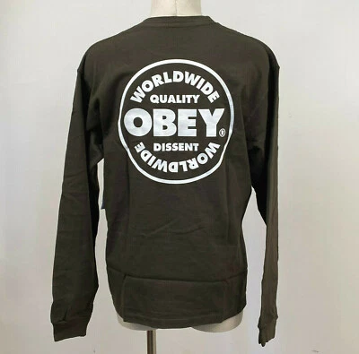 Obey Women's LS Pigment Box T-Shirt Quality & Dissent Duffle Size S NEW - Image 1 of 2