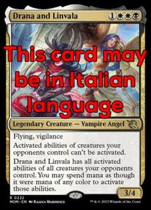 MTG DRANA AND LINVALA EXC - DRANA E LINVALA 222 - MOM - MAGIC - Picture 1 of 1