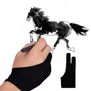 Universal Two Finger Anti-fouling Glove For Artist Drawing Graphic Painting Tool - Picture 1 of 18